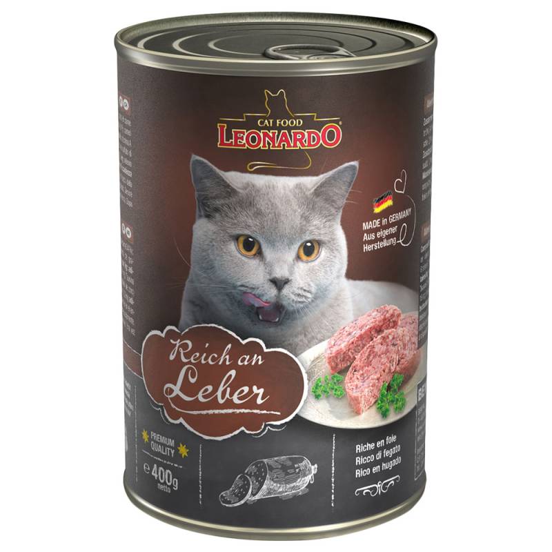 Leonardo All Meat Katzenfutter 6 x 400 g - Reich an Leber von Leonardo