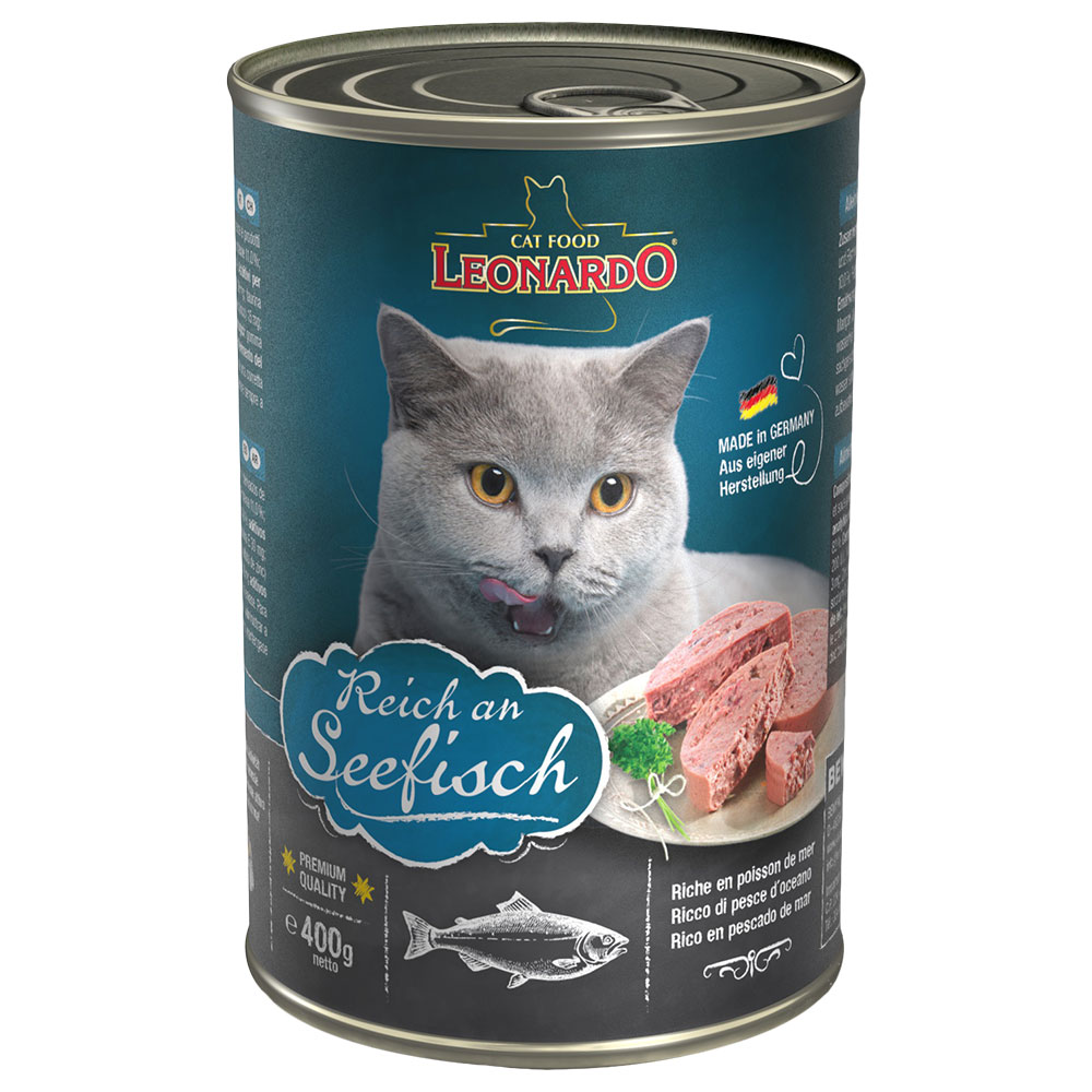 Leonardo All Meat Katzenfutter 6 x 400 g - Reich an Seefisch von Leonardo