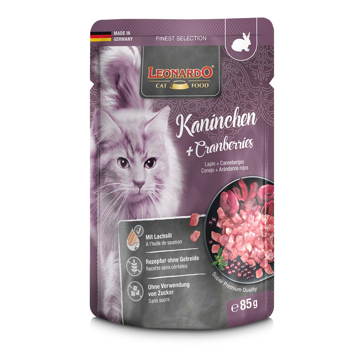 Leonardo Finest Selection Kaninchen und Cranberries 16x85g von Leonardo