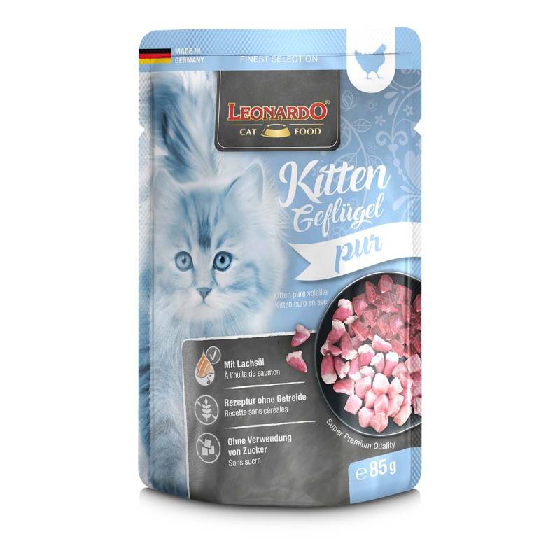 Leonardo Finest Selection Kitten Geflügel pur 32x85g von Leonardo