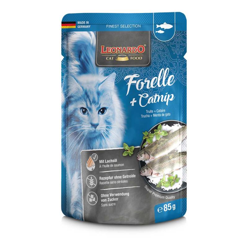 Leonardo Finest Selection Forelle und Catnip 32x85g von Leonardo