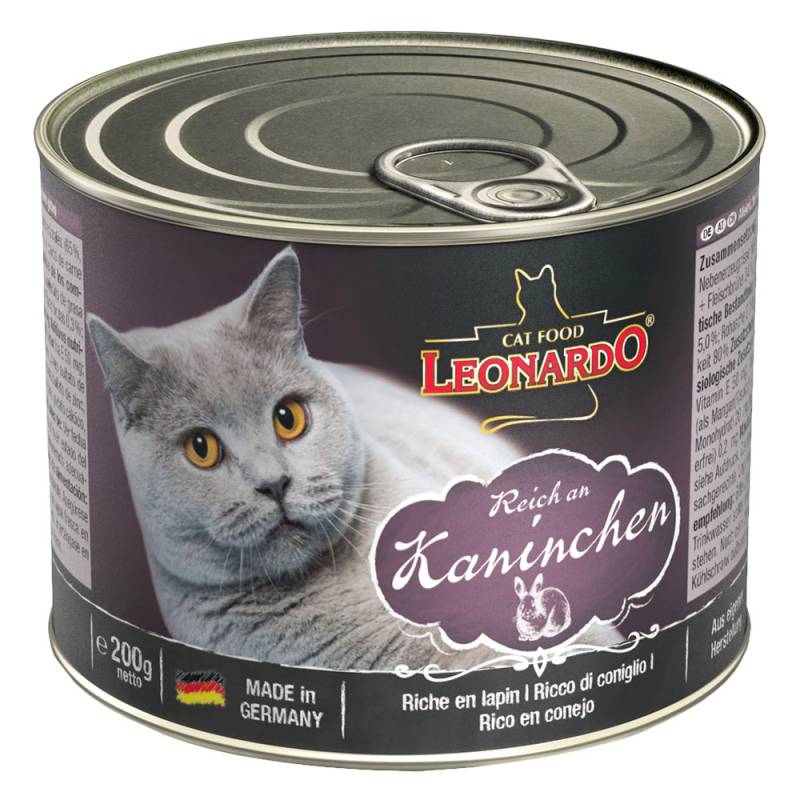 Leonardo Katzenfutter All Meat 24 x 200 g - Reich an Kaninchen von Leonardo