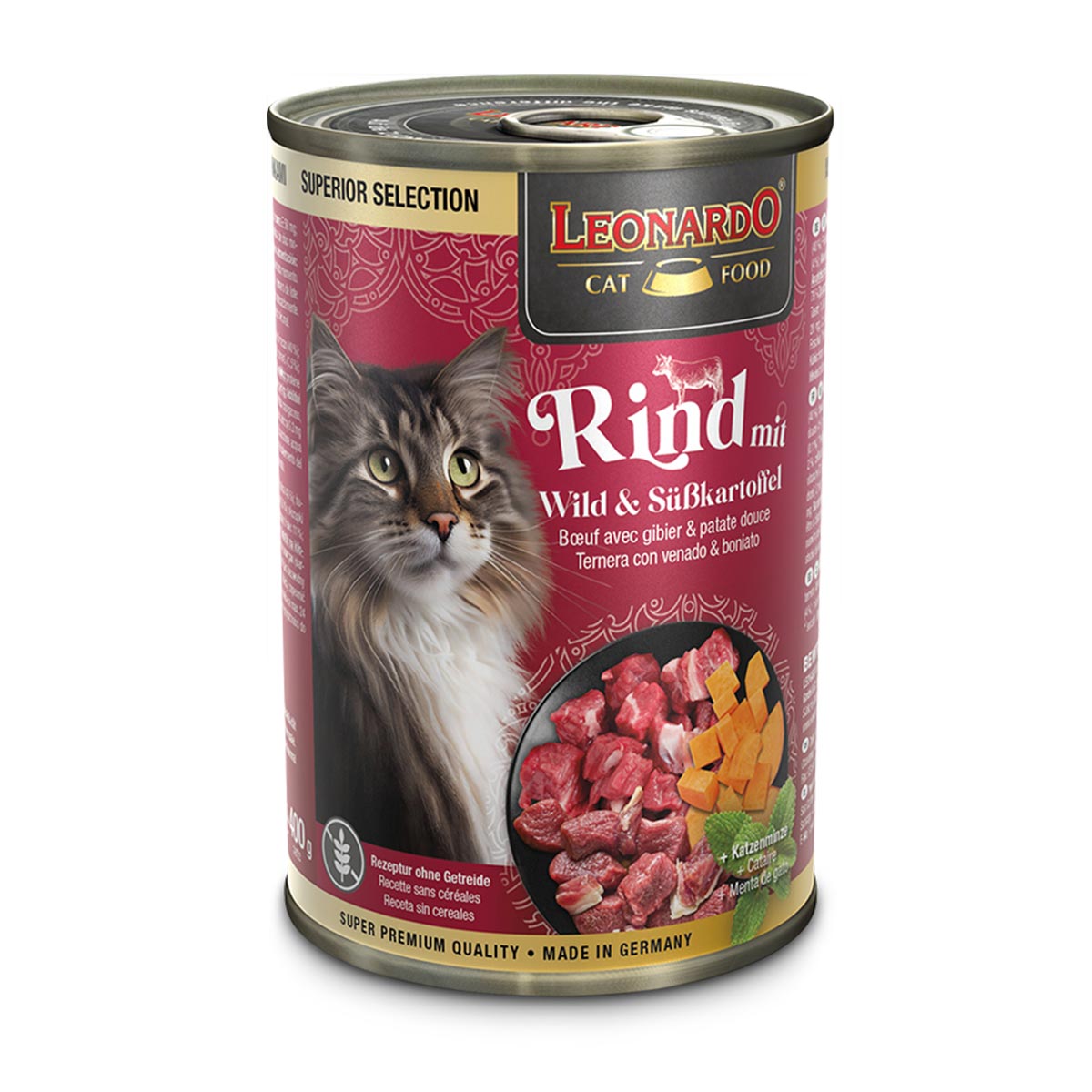 Leonardo Rind mit Wild & Süßkartoffel 6x400g Leonardo Rind mit Wild & Süßkartoffel 6x400g von Leonardo