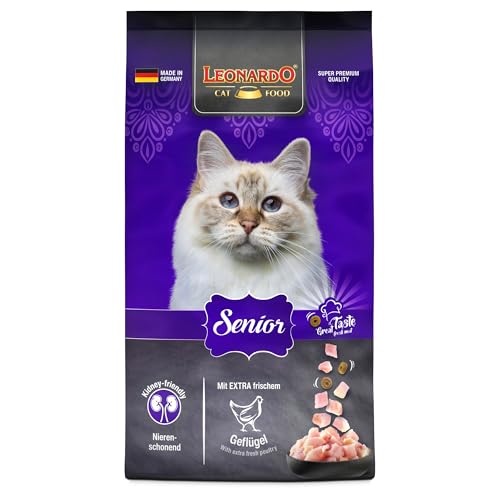 LEONARDO Senior [7,5kg] Katzenfutter | Trockenfutter für ältere Katzen | Alleinfuttermittel für ältere Katzen ab ca. 10 Jahren von Leonardo