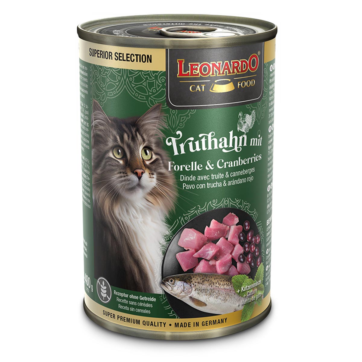 Leonardo Truthahn mit Forelle & Cranberries 6x400g von Leonardo