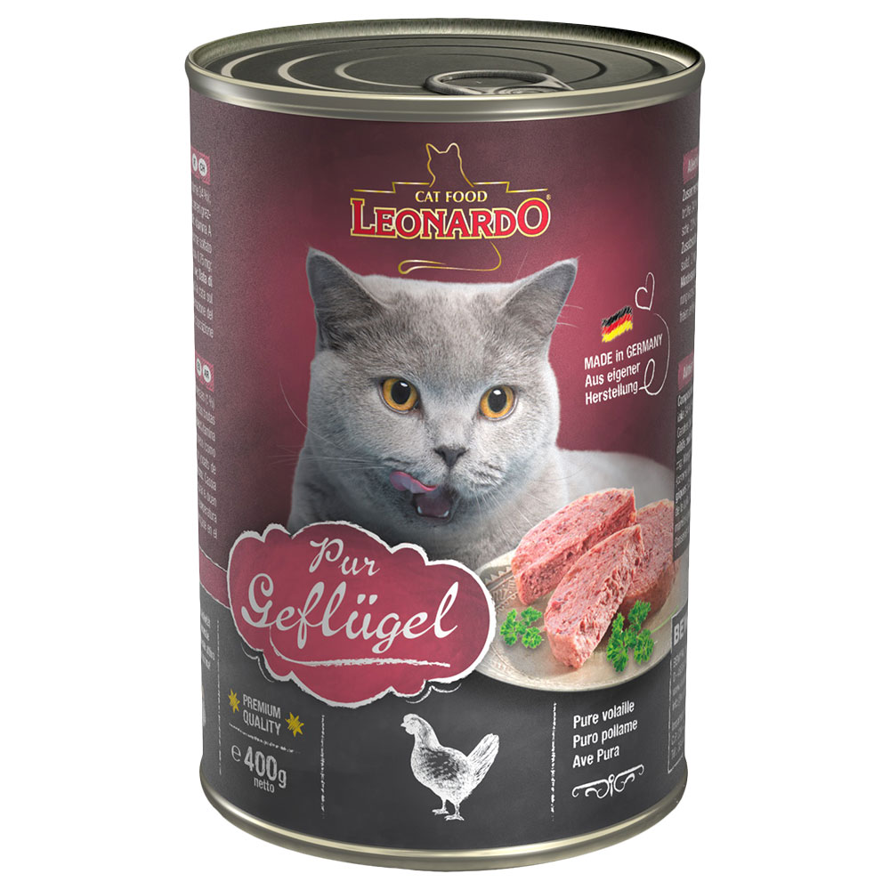Sparpaket Leonardo Katzenfutter All Meat 24 x 400 g - Geflügel pur Sparpaket Leonardo Katzenfutter All Meat 24 x 400 g - Geflügel pur von Leonardo