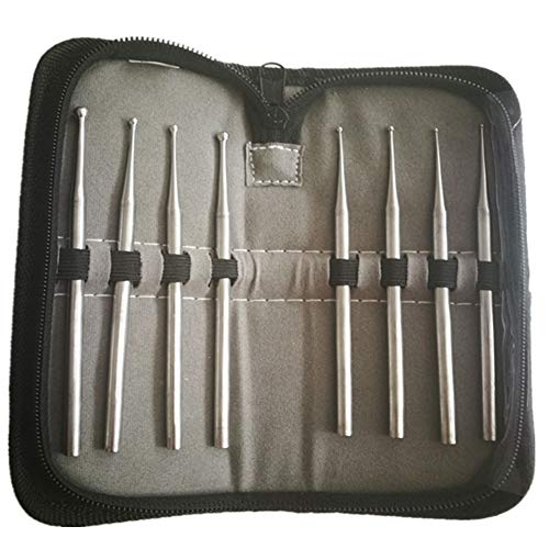 Leoterra 8-teiliges Schlangensonden-Set mit Kugelspitze, professionelles Reptilien-Sonden-Set, Sonden-Set für verschiedene Schlangengrößen (Menge: 8 Stück) von Leoterra