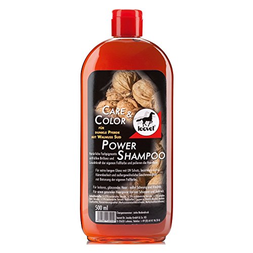 Leovet POWER SHAMPOO mit Walnuss für dunkle Pferde 500 ml von Leovet