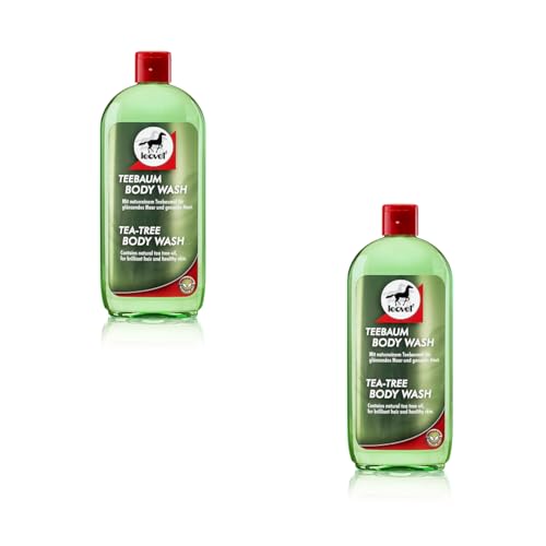 Leovet Erste Teebaum Body Wash Shampoo für Pferde | Doppelpack | 2 x 500 ml | Kann zur Pflege der Haut bei Juckreiz beitragen | Kann talgregulierend wirken | Glänzendes Fell Leovet Erste Teebaum Body Wash Shampoo für Pferde | Doppelpack | 2 x 500 ml | Kann zur Pflege der Haut bei Juckreiz beitragen | Kann talgregulierend wirken | Glänzendes Fell von Leovet