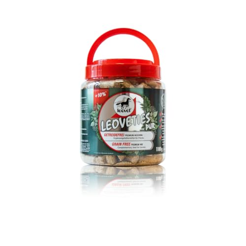 Leovet Leoveties pur getreidefrei | 1,1 kg | Ergänzungsfuttermittel für Pferde | Zum Training oder als Belohnung | Mit Luzerne, Leinkuchen, Apfel und Heucobs | ADMR konform Leovet Leoveties pur getreidefrei | 1,1 kg | Ergänzungsfuttermittel für Pferde | Zum Training oder als Belohnung | Mit Luzerne, Leinkuchen, Apfel und Heucobs | ADMR konform von Leovet