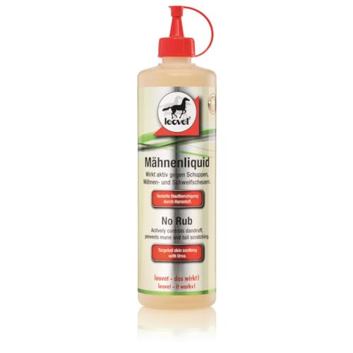 LEOVET Mähnenliquid für Pferde | 500 ml | Ergänzungsprodukt für die Haarpflege | Mit Harnstoff und Bio-Schwefelfluid | Sparsame Tropf-Flasche für gezielte eine Anwendung von Leovet