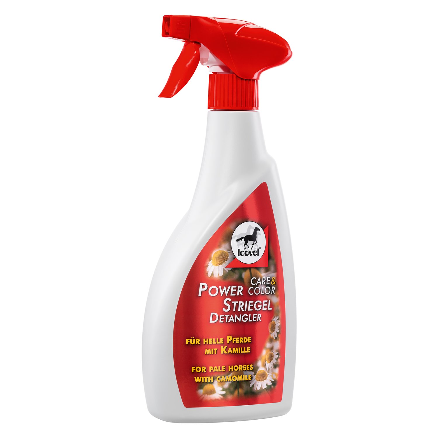 Leovet Power Striegel mit Kamille 550 ml Flasche für helle Fellfarben von Leovet