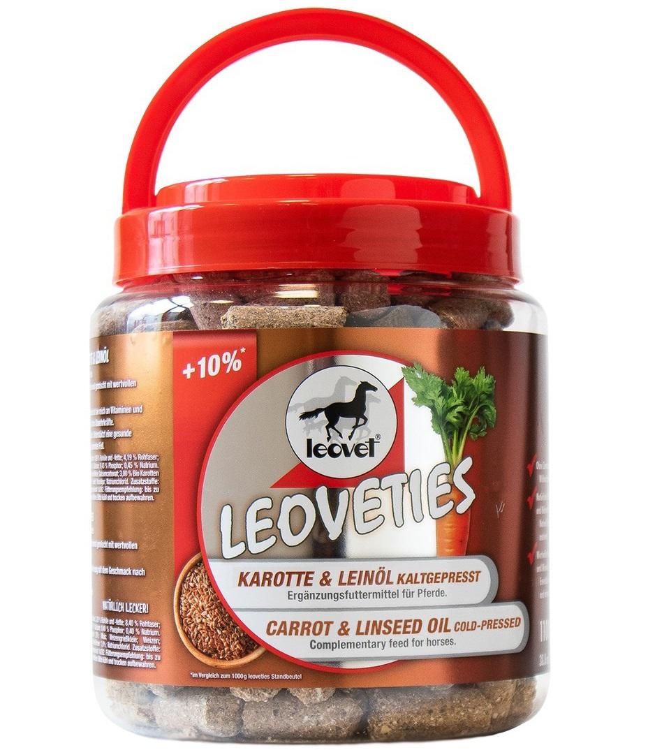 Leovet leoveties Karotte Leinsamen (kaltgepresst) 1100 g mit natürlichen Ballast- und Nährstoffen von Leovet