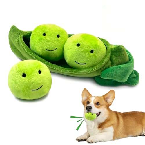 Lepawit Hundespielzeug,Quietschend Interaktives Hundespielzeug,Hund Intelligenzspielzeug für große Mittlere und Kleine Hunde (Erbsenbällchen,3er-Pack) Lepawit Hundespielzeug,Quietschend Interaktives Hundespielzeug,Hund Intelligenzspielzeug für große Mittlere und Kleine Hunde (Erbsenbällchen,3er-Pack) von Lepawit