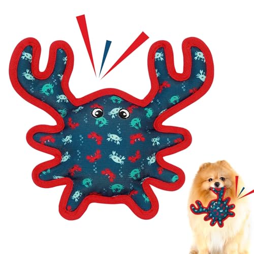 Lepawit Quietschspielzeug für Hunde,robustes Hundespielzeug für Hunde zum Spielen im Innenbereich,süße Krabbe,interaktives hundespielzeug kleine hunde Lepawit Quietschspielzeug für Hunde,robustes Hundespielzeug für Hunde zum Spielen im Innenbereich,süße Krabbe,interaktives hundespielzeug kleine hunde von Lepawit