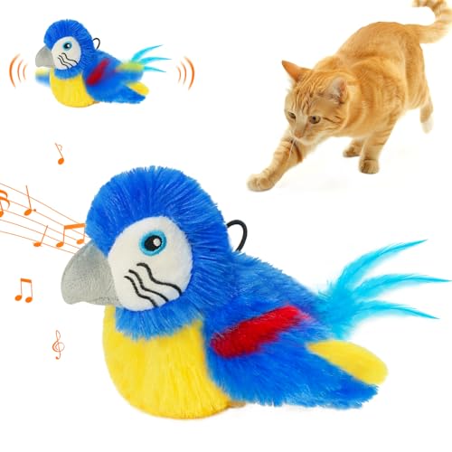 Lepawit Katzenspielzeug,Interaktives Katzenspielzeug,Elektrisch für Innen Katze Übung,Touch-Aktivierung Mit Katzenminze und Feder - Blauer Vogel Lepawit Katzenspielzeug,Interaktives Katzenspielzeug,Elektrisch für Innen Katze Übung,Touch-Aktivierung Mit Katzenminze und Feder - Blauer Vogel von Lepawit