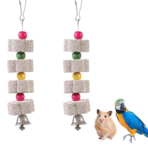 2 Stück Papageienschnabel Schleifstein mit Glocke,Vogel Kauspielzeug,Papagei Zähne Schleifen Spielzeug,Vogelschnabel Schleifstein,Chinchilla-Zähne,kalkstein für wellensittiche,kalkstein für vögel 2 Stück Papageienschnabel Schleifstein mit Glocke,Vogel Kauspielzeug,Papagei Zähne Schleifen Spielzeug,Vogelschnabel Schleifstein,Chinchilla-Zähne,kalkstein für wellensittiche,kalkstein für vögel von Lepidi