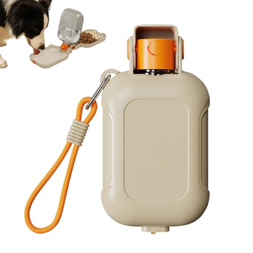 2 in 1 Trinkflasche Hunde für Unterwegs, NEU 460ml Hundetrinkflasche mit Reisenapf & Wasserspender, Hunde Trinkflasche to Go, Wasserflasche Hund für Unterwegs Wandern, für Große Kleine Hund Katze (B) 2 in 1 Trinkflasche Hunde für Unterwegs, NEU 460ml Hundetrinkflasche mit Reisenapf & Wasserspender, Hunde Trinkflasche to Go, Wasserflasche Hund für Unterwegs Wandern, für Große Kleine Hund Katze (B) von Lergas