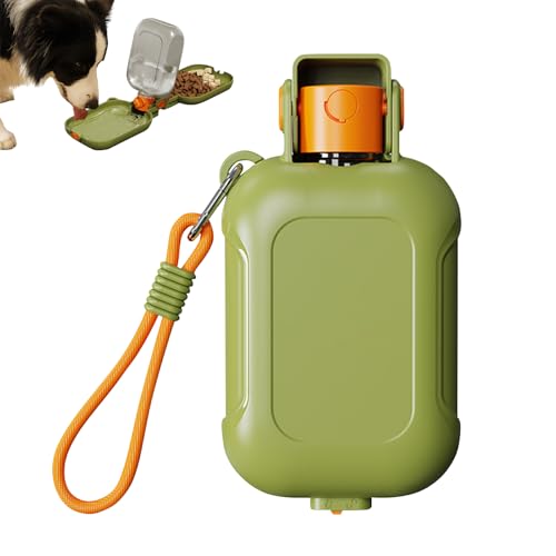 2 in 1 Trinkflasche Hunde für Unterwegs, NEU 460ml Hundetrinkflasche mit Reisenapf & Wasserspender, Hunde Trinkflasche to Go, Wasserflasche Hund für Unterwegs Wandern, für Große Kleine Hund Katze (A) 2 in 1 Trinkflasche Hunde für Unterwegs, NEU 460ml Hundetrinkflasche mit Reisenapf & Wasserspender, Hunde Trinkflasche to Go, Wasserflasche Hund für Unterwegs Wandern, für Große Kleine Hund Katze (A) von Lergas