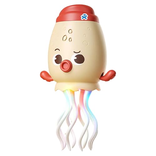 Elektrisches Tanzendes Kraken-Spielzeug, Hund Katzen Spielzeug für Babys mit LED & Musik, Kinder Musik Spielzeug, Interaktives Katzenspielzeug Hundespielzeug Welpenspielzeug mit USB (Beige) von Lergas