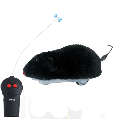 Lergas Katzenspielzeug Elektrisch Maus, Interaktives Katzenspielzeug Ferngesteuert, Elektrisches Maus Spielzeug mit Fernbedienung, Batteriebetrieben Ferngesteuerte Maus Spielzeug für Katzen (Schwarz) Lergas Katzenspielzeug Elektrisch Maus, Interaktives Katzenspielzeug Ferngesteuert, Elektrisches Maus Spielzeug mit Fernbedienung, Batteriebetrieben Ferngesteuerte Maus Spielzeug für Katzen (Schwarz) von Lergas
