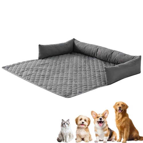Lergas Kühlendes Sofabett Hund, Kühlbett für Hunde, Faltbare Kühlendes Hundebett, Wasserdichtes Kühldecke Hund, Waschbar Hunde Kühlmatte, Hundekühlmatte Selbstkühlend, Katzen/Hundebett für Sommer (B) von Lergas