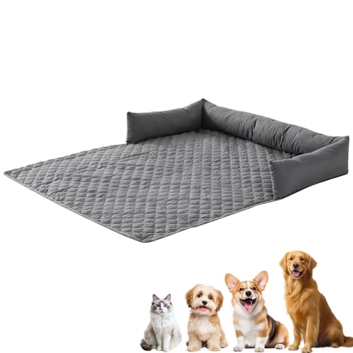 Lergas Kühlendes Sofabett Hund, Kühlbett für Hunde, Faltbare Kühlendes Hundebett, Wasserdichtes Kühldecke Hund, Waschbar Hunde Kühlmatte, Hundekühlmatte Selbstkühlend, Katzen/Hundebett für Sommer (C) von Lergas