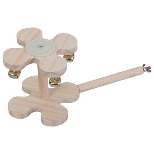 Hölzerner Vogel Stehplatte Spielzeug Mit Glocken Für Sittiche Cockatiels Conures Brudeln Easy Installation Entertainment Toy Hölzerner Vogel Stehplatte Spielzeug Mit Glocken Für Sittiche Cockatiels Conures Brudeln Easy Installation Entertainment Toy von Lerpwige