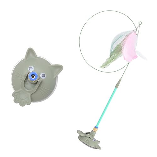 Interaktiver Haustier-Teaser, hochfester Saugnapf, Kätzchen, Spielübung, Unterhaltung für aktive Katzen, Spielzeug, Indoor-Unterhaltungsstab Interaktiver Haustier-Teaser, hochfester Saugnapf, Kätzchen, Spielübung, Unterhaltung für aktive Katzen, Spielzeug, Indoor-Unterhaltungsstab von Lerpwige