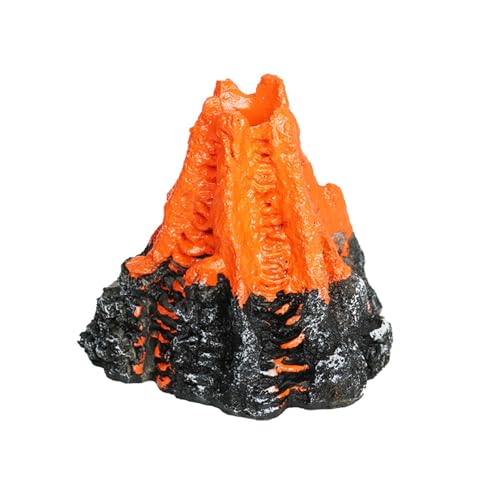 Lerpwige Aquarium-Dekoration für Aquarien, Vulkan-Dekoration mit Luftstein, Blasen-Aquarien, Vulkan-Ornamente für Aquarien von Lerpwige