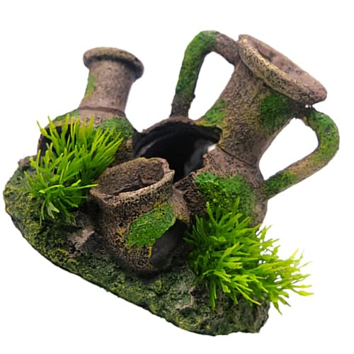 Lerpwige Aquarium-Landschaft, künstlicher alter Topf, Landschaftsbau für Garnelenzucht, Landschaftsdekoration, Handwerk von Lerpwige