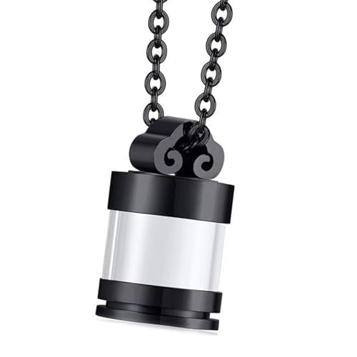 Lerpwige Haustier-Urnen-Halskette für Asche, transparent, Zylinder-Halskette, Halsschmuck, Zubehör für Haustiere, Gedenkschmuck, Zubehör Lerpwige Haustier-Urnen-Halskette für Asche, transparent, Zylinder-Halskette, Halsschmuck, Zubehör für Haustiere, Gedenkschmuck, Zubehör von Lerpwige