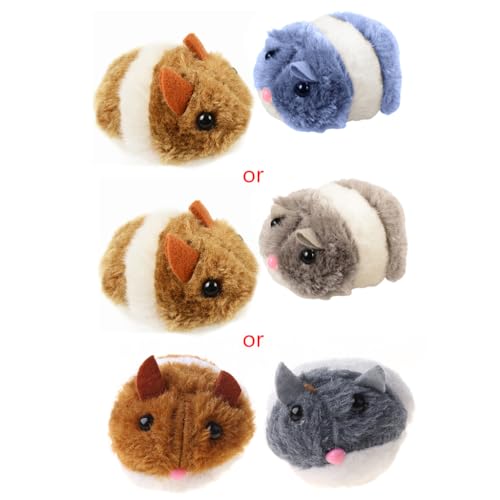 Pull String Maus Vibrierende Bewegliche Interaktive Spielzeug Flauschige Plüschmäuse Für Katzen Kätzchen von Lerpwige