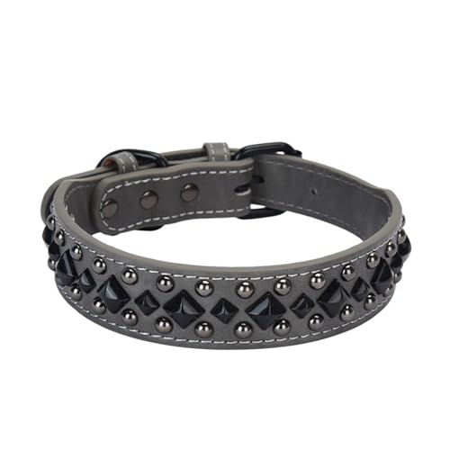Rostbeständiges Metallnieten-Halsband, schweres Leder, minimalistisches Hundehalsband für tägliche Spaziergänge und Veranstaltungen Rostbeständiges Metallnieten-Halsband, schweres Leder, minimalistisches Hundehalsband für tägliche Spaziergänge und Veranstaltungen von Lerpwige