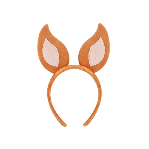 Tiere Kostüm Set Hunde Haar Reifen Set Plüsch Schwanz Bowtie Füchse Ohren Stirnband Braune Netzrockhandschuhe Für Partys von Lerpwige