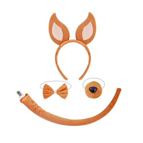 Tiere Kostüm Set Hunde Haar Reifen Set Plüsch Schwanz Bowtie Füchse Ohren Stirnband Braune Netzrockhandschuhe Für Partys Tiere Kostüm Set Hunde Haar Reifen Set Plüsch Schwanz Bowtie Füchse Ohren Stirnband Braune Netzrockhandschuhe Für Partys von Lerpwige