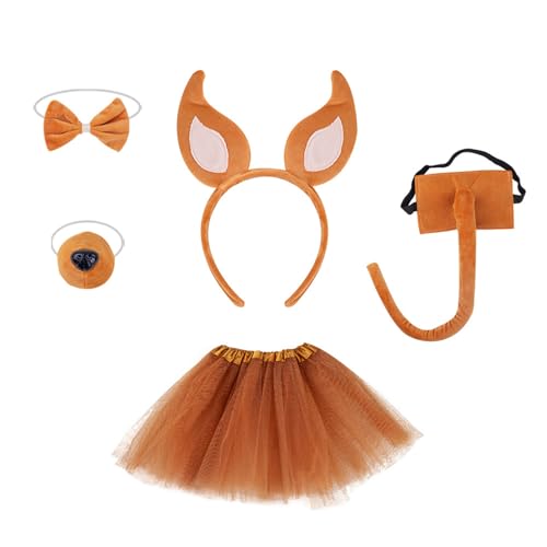 Tiere Kostüm Set Hunde Haar Reifen Set Plüsch Schwanz Bowtie Füchse Ohren Stirnband Braune Netzrockhandschuhe Für Partys Tiere Kostüm Set Hunde Haar Reifen Set Plüsch Schwanz Bowtie Füchse Ohren Stirnband Braune Netzrockhandschuhe Für Partys von Lerpwige