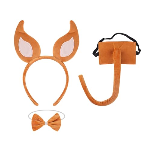 Tiere Kostüm Set Hunde Haar Reifen Set Plüsch Schwanz Bowtie Füchse Ohren Stirnband Braune Netzrockhandschuhe Für Partys Tiere Kostüm Set Hunde Haar Reifen Set Plüsch Schwanz Bowtie Füchse Ohren Stirnband Braune Netzrockhandschuhe Für Partys von Lerpwige