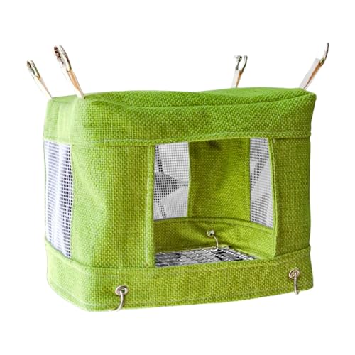 Vogel-Sitzstange, Zeltständer für Papageien, Wellensittiche, Schaukel, atmungsaktive Hängematte für kleine bis große Papageien, Spielzeug Vogel-Sitzstange, Zeltständer für Papageien, Wellensittiche, Schaukel, atmungsaktive Hängematte für kleine bis große Papageien, Spielzeug von Lerpwige