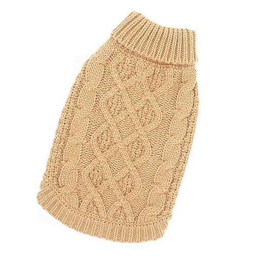Warmer Rollkragenpullover für Hunde mit Zopfmuster, Strickwaren für kleine bis große Hunde, Winter und Herbst Warmer Rollkragenpullover für Hunde mit Zopfmuster, Strickwaren für kleine bis große Hunde, Winter und Herbst von Lerpwige