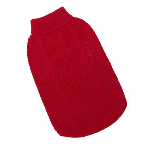 Warmer Rollkragenpullover für Hunde mit Zopfmuster, Strickwaren für kleine bis große Hunde, Winter und Herbst Warmer Rollkragenpullover für Hunde mit Zopfmuster, Strickwaren für kleine bis große Hunde, Winter und Herbst von Lerpwige