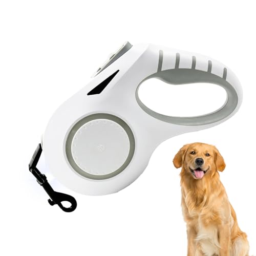 Kleines Hundeseil - 20ft Trainingsseil für große Hunde | Teleskopisches mittelgroßes Hundeseil mit LED-Licht, automatisches Aufziehen Leryveo von leryveo