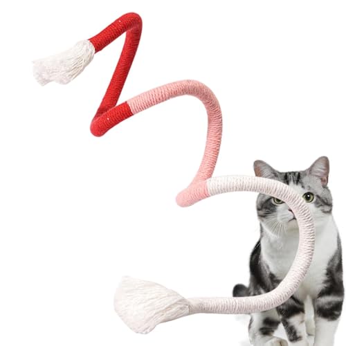 Leryveo Kätzchen-Zahnreinigungsspielzeug | Baumwollschnur, interaktives Kätzchenspielzeug für die Nacht,Unterhaltungszubehör für Katzen für Wohnzimmer, Schlafzimmer, Tierheim, Tierhandlung von Leryveo