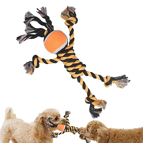 Leryveo Kauspielzeug für Welpen | Haustier-Beißseil-Spielzeug - Tragbares interaktives Beißseil-Kauspielzeug für Haustiere, weiches Welpenspielzeug für kleine und mittelgroße Hunde von leryveo