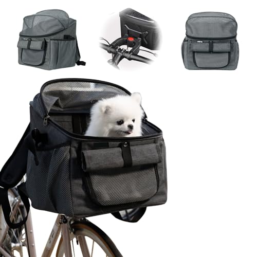 Hundekorb Fahrrad Vorne,Atmungsaktive hundefahrradkorb Vorn, Abnehmbare Hunde Fahrrad Korb mit Lenkeradapter für Fahrrad und Elektrofahrräder, Domestici Shopping e Outdoor Hundekorb Fahrrad Vorne,Atmungsaktive hundefahrradkorb Vorn, Abnehmbare Hunde Fahrrad Korb mit Lenkeradapter für Fahrrad und Elektrofahrräder, Domestici Shopping e Outdoor von Les-Theresa