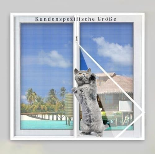 Lesone Anti-Mücke Insekt Fliegen Fensternetz, Katze Sicherheitsnetz, Reißdichte Isolierung Bildschirm, Selbstklebendes Fensternetz mit Reißverschluss für Balkonfenster Lesone Anti-Mücke Insekt Fliegen Fensternetz, Katze Sicherheitsnetz, Reißdichte Isolierung Bildschirm, Selbstklebendes Fensternetz mit Reißverschluss für Balkonfenster von Lesone