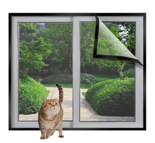 Lesone Benutzerdefinierte Größe Katze Sicherheitsnetz, Selbstklebende Anti-Mücke Fensternetz, Reißdichte Katze Vogel Isolationsnetz, Balkon Sicherheitsnetze von Lesone