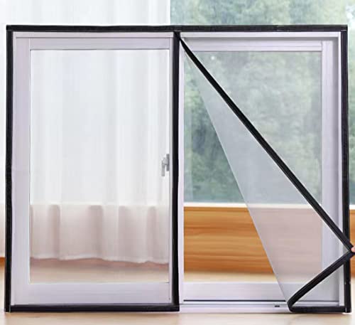 Lesone Fensterschutz für Katzen, Anti-Moskito, Fliegengitter, Balkonnetz, Fensterschutz für Insektennetz mit selbstklebendem Reißverschluss, Größe (B x H x H), 70 x 100 cm von Lesone
