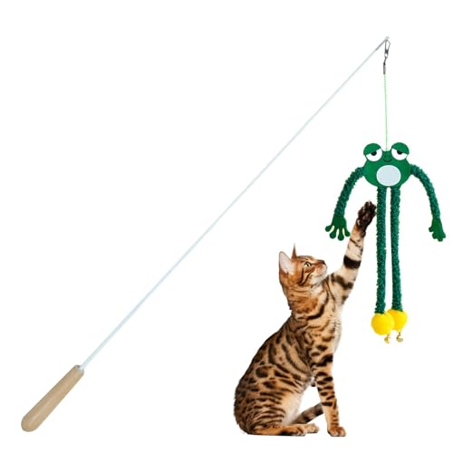 Lesunbak Katzen-Teaser, interaktives Katzenspielzeug - Kreatives und lustiges Katzentierspielzeug - Hautfreundlicher Cat Teaser Charmer Interaktiver Katzenspielzeugstab für Kätzchen und Katzen zu Lesunbak Katzen-Teaser, interaktives Katzenspielzeug - Kreatives und lustiges Katzentierspielzeug - Hautfreundlicher Cat Teaser Charmer Interaktiver Katzenspielzeugstab für Kätzchen und Katzen zu von Lesunbak