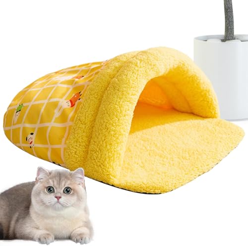Lesunbak Weiches Haustierbett in Hausschuhform, Höhle Katzenbett, Katzenschlafsack, faltbares Katzennest, bezaubernd, halbgeschlossen, warm, schlafender Hundekorb, Bett für Katzen, kleine Hunde Lesunbak Weiches Haustierbett in Hausschuhform, Höhle Katzenbett, Katzenschlafsack, faltbares Katzennest, bezaubernd, halbgeschlossen, warm, schlafender Hundekorb, Bett für Katzen, kleine Hunde von Lesunbak